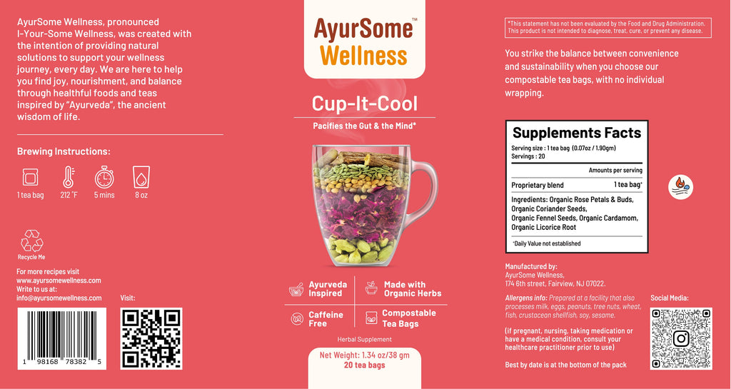 Cup-It-Cool Tea | Organic Rose & Licorice Herbs Tea Blend